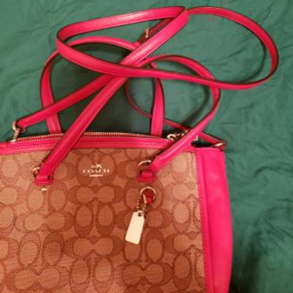 Authentic coach **USED ONCE Satchel / crossbody - Picture 4 of 12